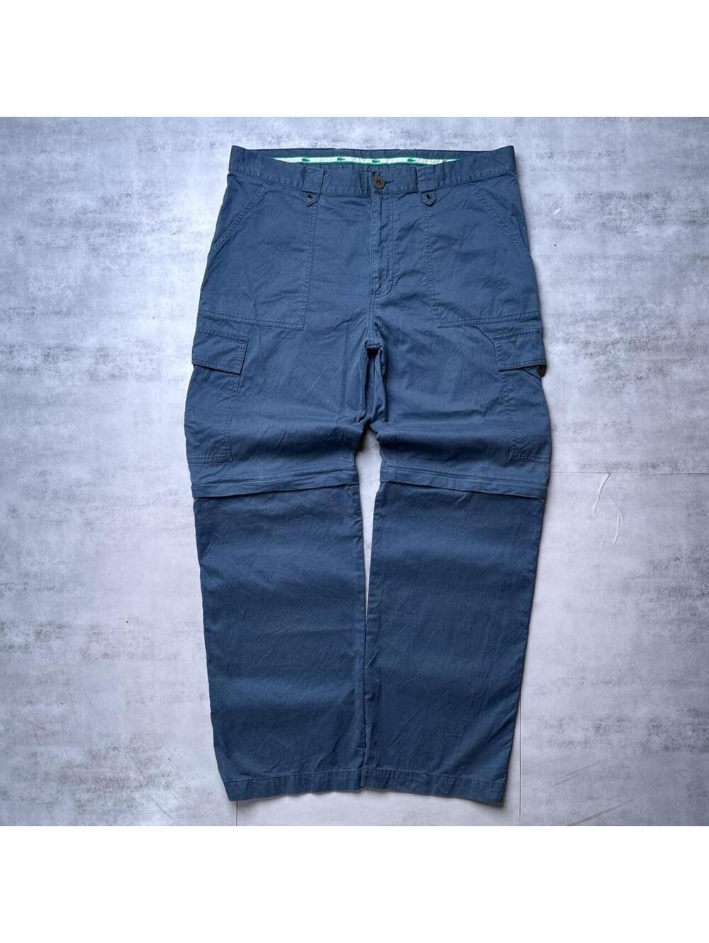 Y2K Lacoste 00s blue cargo pants